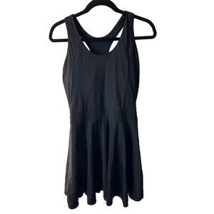 ABOCIW Women's M Black Sleeveless Athletic Dress w/ Built-in Shorts & Bra